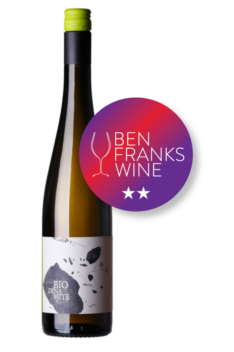 Ben Franks 2 Star Rating for Pfluger Cuvee Biodynamite White Wine