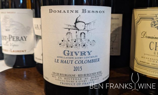 2015 Givry ‘Le Haut-Colombier’, G. & X. Besson – Tasting Note