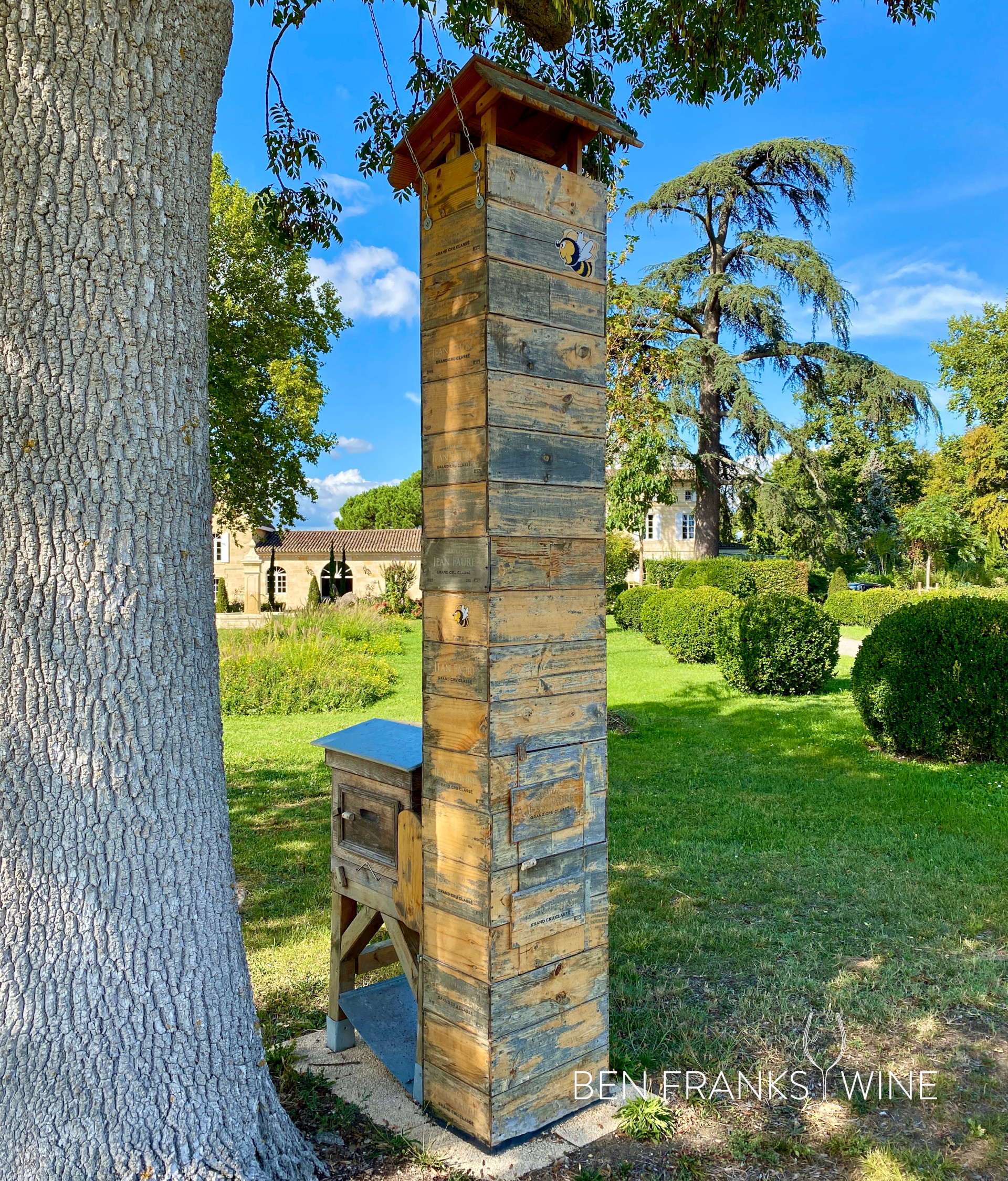 Sustainability - Beehives at Chateau Jean Faure