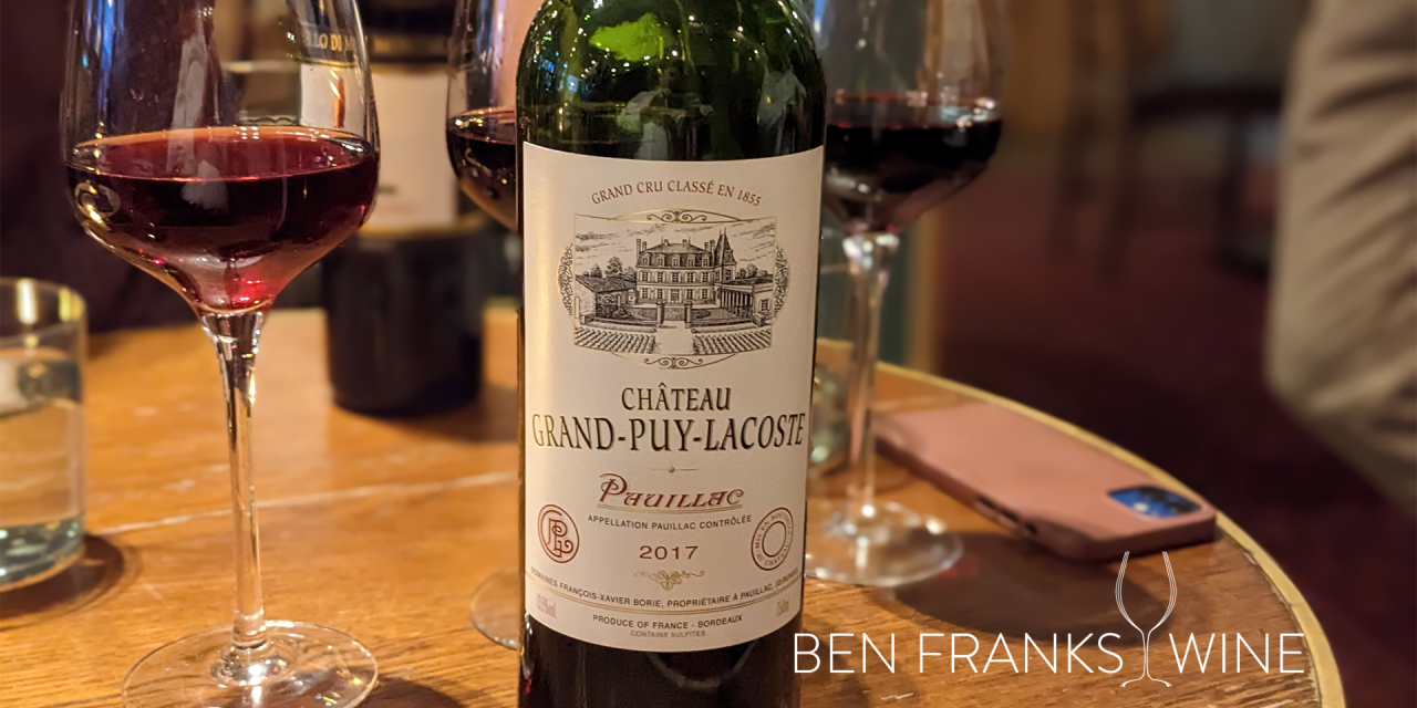2017 Pauillac, Chateau Grand-Puy-Lacoste – Tasting Note